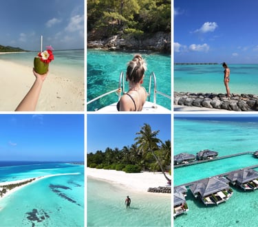 Travel and hotel content portfolio showcasing resorts and guest stays