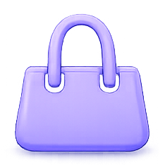 Purple handbag icon for MuleBuy spreadsheet bags category