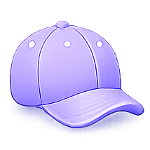 Purple cap icon for MuleBuy spreadsheet accessories category
