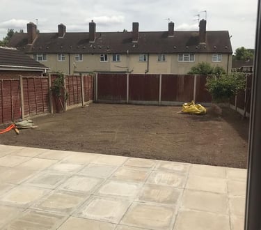 Site preparation for concrete slab in Stourbridge