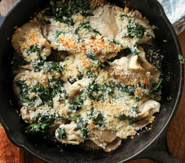 Oyster Mushrooms Rockefeller