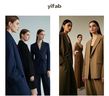 a woman in a suit and a woman in a suit