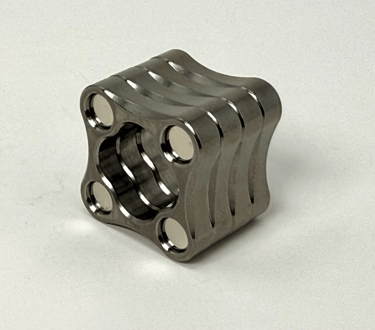 Magnetic, stackable, haptic polished stainless steel anti-stress toy “Micro”, metal anti-stress toy, anti-stress toy, anti-st