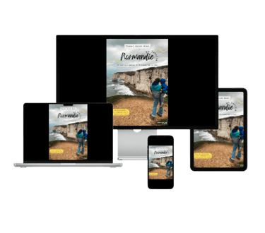 Couverture de l’ebook guide Normandie pour familles nomades
