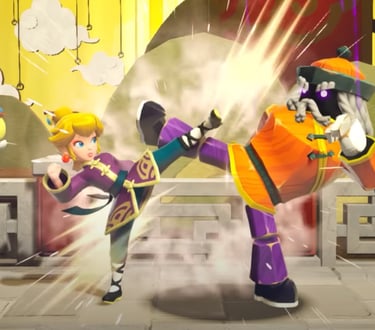 Princess Peach's Kung Fu Kicks