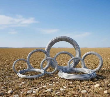 “Top view of aluminium wire rods highlighting circular structure and smooth texture”