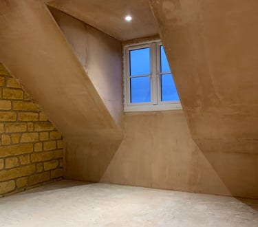Completed loft conversion in Worcester transformed into modern bedroom