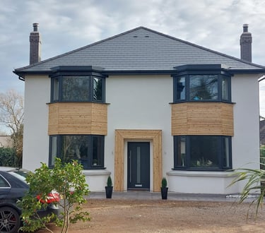 Builders in Worcester working on a rear home extension project