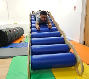 Sensory roller slide