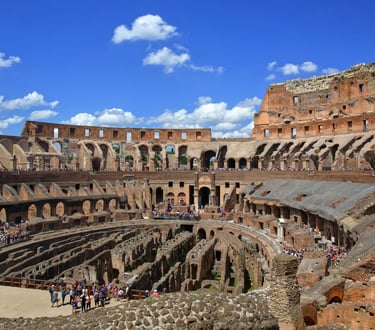 Interior view of the Colosseum