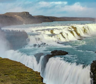 Gullfoss waterfall in Iceland