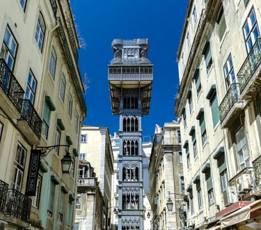 Santa Justa Lift in Lisbon