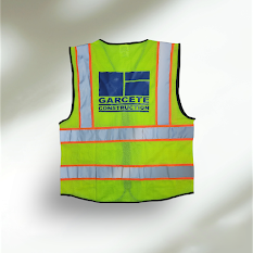 a yellow vest with a logo on it.