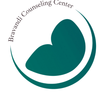 a green butterfly logo for Bravandi Counseling Center