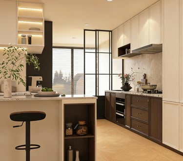 A softer and more artistic kitchen