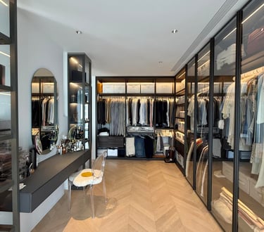 Minimal built-in storage solution for modern interiors.