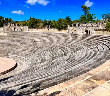 Altos de Chavón stone amphitheater and sculptures tour with Pac Tour Excursions Bayahibe