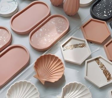 Résine Jesmonite prêtes 