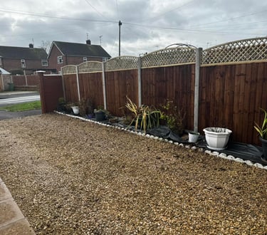New front garden driveway in Worcester by local builders