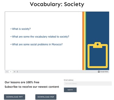 English lessons