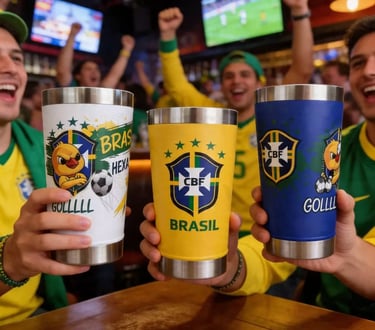Copo Termico 473ml Personalizado Brasil Com