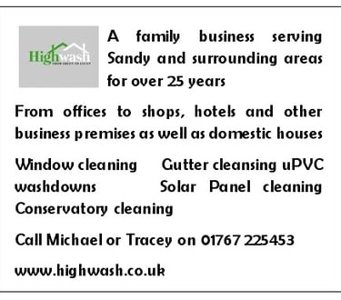 Highwash - Sponsoringt he Sandy Garden and Craft Show