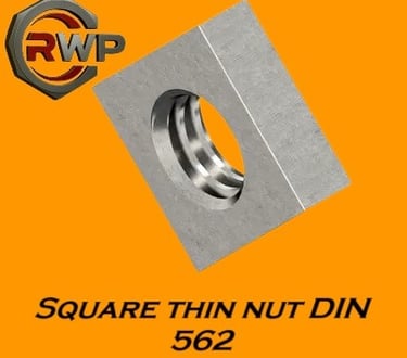 Square Thin Nut DIN 562