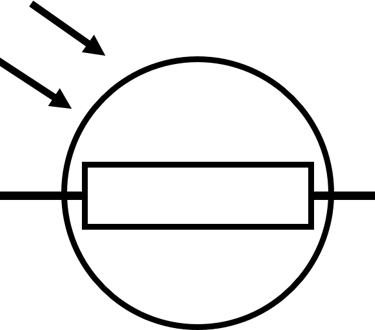 circuit symbol for and LDR