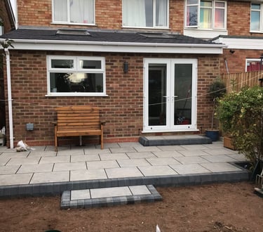 house extension by lakes building and plastering services