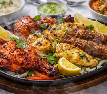 Barbecue nach indischer Art