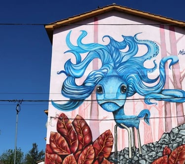 Mural "Seres Imaginarios en vía de Extinción" - MARTÍN CÓRDOBA