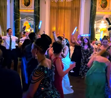 Fun Baltimore Wedding reception 