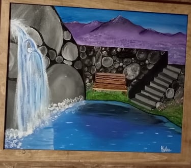 Concentration Falls (painting) Kylee Nicole Smith