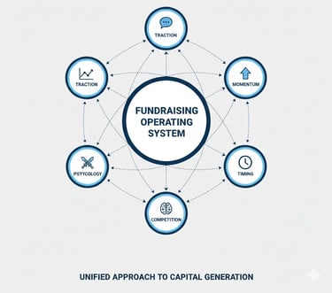 Visual map of the founder’s fundraising operating system.