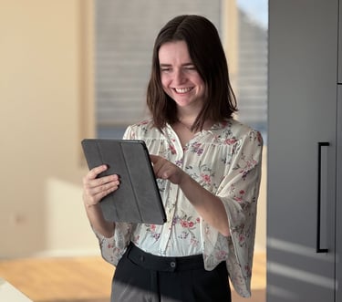 Foto von Audrey Räss als Immobilienmaklerin
