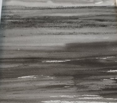 The Receding Tide, 39 x 31 cm, acrylic ink, £60