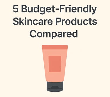 Minimalist thumbnail design with beige background, bold dark gray text reading “5 Budget-Friendly Sk