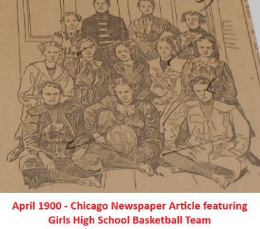 Chicago Girls High School Basketball 1890s 1900