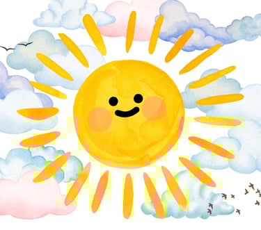 Smiley Sun Postcard