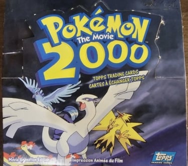 Display Topps Pokemon The Movie 2000 dessus Canadienne