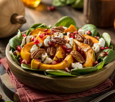 a bowl of salad with a salad and a fork
