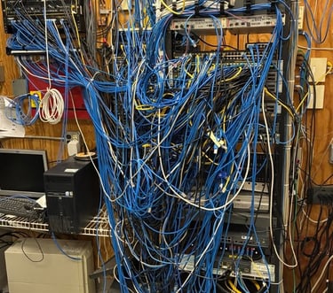 an impression of the old server room