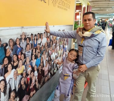 Reinaldo Niño Jr. Junto a su hija Massiel