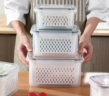 ✨ Menos desperdício, mais praticidade e geladeira muito mais organizada.