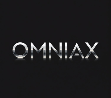 OmniaX logo with sleek metallic design, representing modern digital publishing and premium eBook col