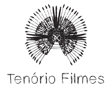 Logo da Tenório Filmes com grafismo circular. nome da produtora especializada em filmagem documental