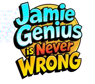 Jamie Genius is Never Wrong logo