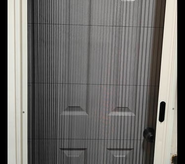 Pleated Mesh Door for Bed Room Balcony