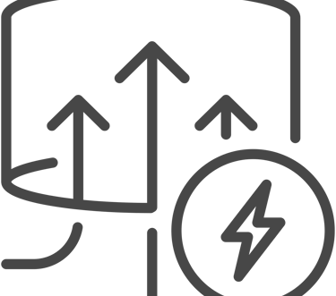 Ikona symbolizująca potężną siłę ssania i zintegrowany system ekstrakcji brudu w odkurzaczu parowym EV Atlas.