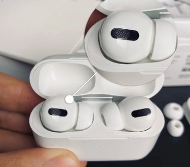 fone air pro tws bluetooth branco com cancelamento de ruído